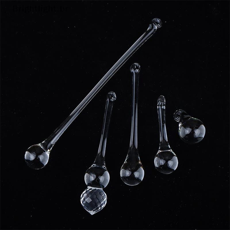 [brightlight.br] 10 Unidades De Gotas De Chuva De Cristal Transparente Pingentes Pendurados Lustre Lâmpada Contas De Vid