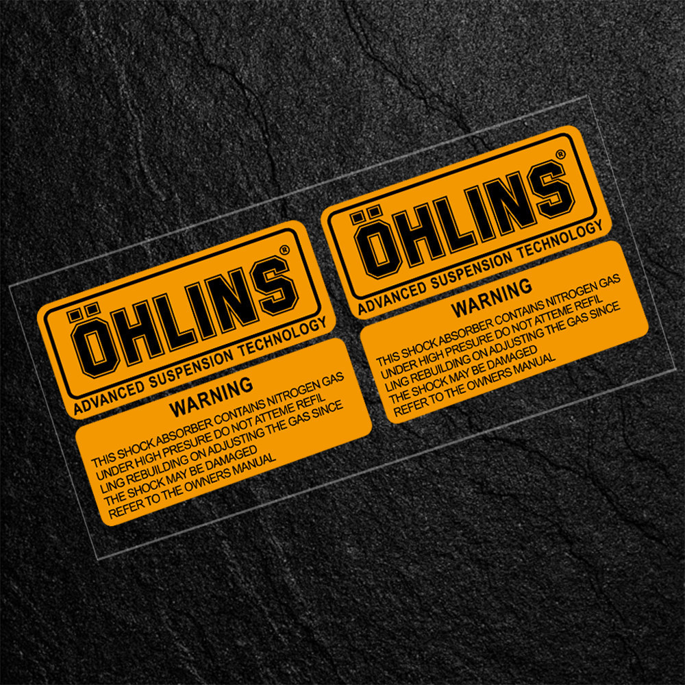 [Estoque pronto] Adesivo refletivo Olins Ohlins Amortecedor Ou Professor Motocicleta Patrocinador Amortecedor Decalque A