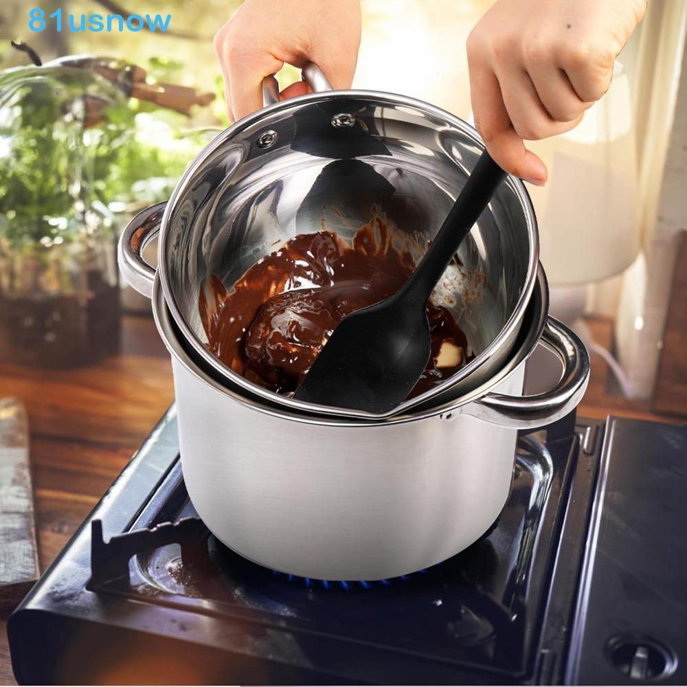 Conjunto De Panela De Caldeira Dupla USNOW1 , Pote De Derretimento De Chocolate Em Forma De V De Aço Inoxidável 304