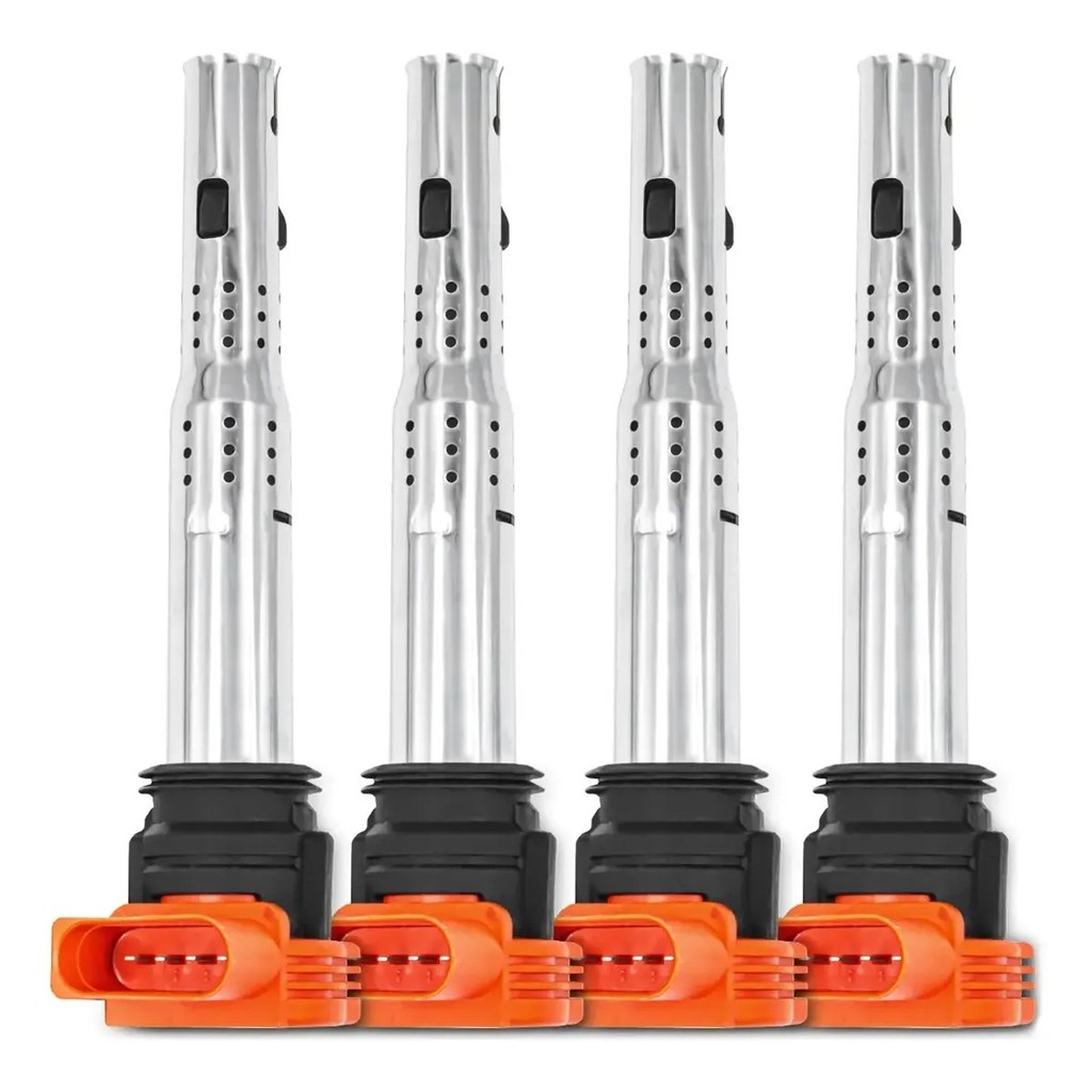 Kit 4 Bobinas Iginição Audi R8 Passat Tiguan Jetta 2.0 Tsi