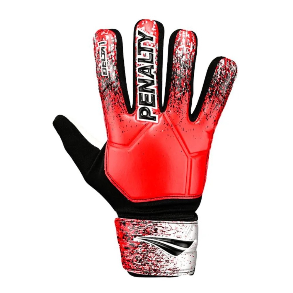 Luva de Goleiro Penalty Delta 1 XXIII - Vermelho e Preto