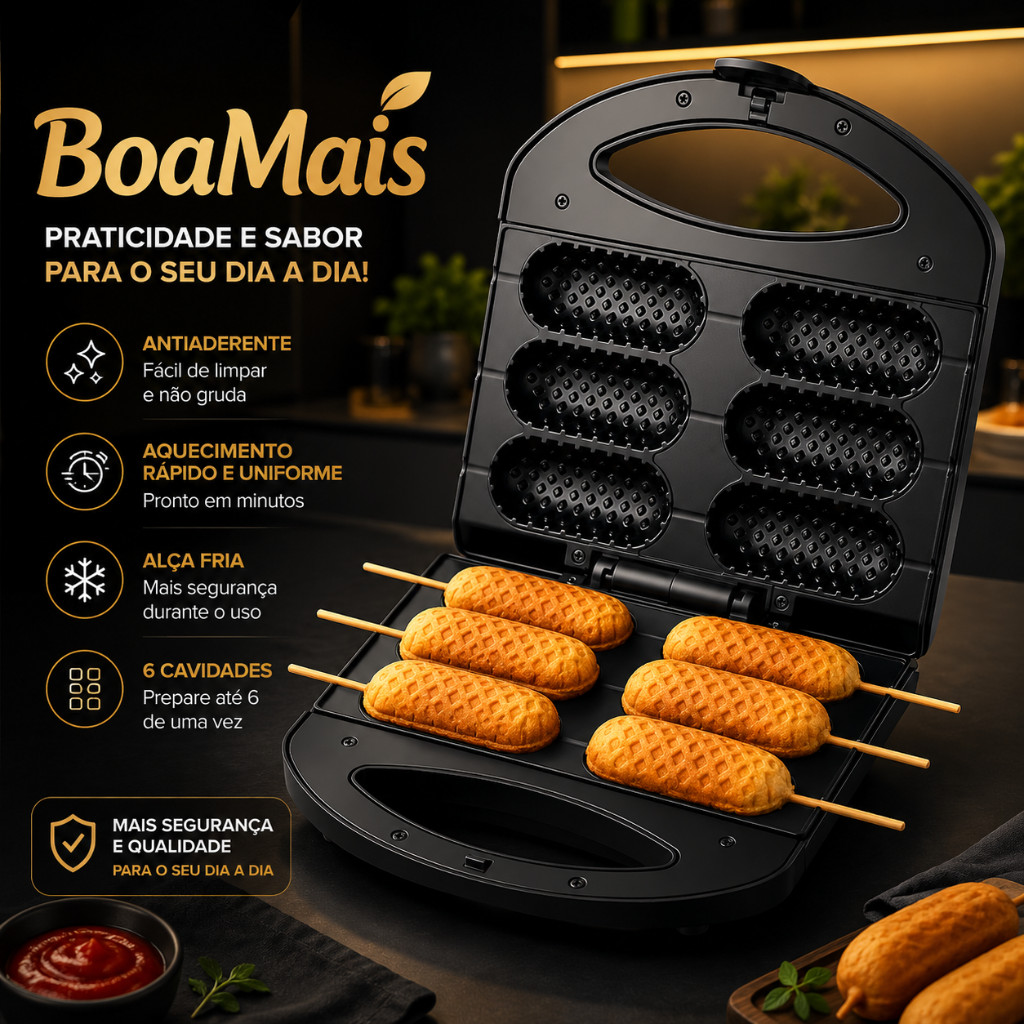 Crepeira Multiuso 110V - Perfeita para Crepes, Hot Dogs e Queijo Coalho