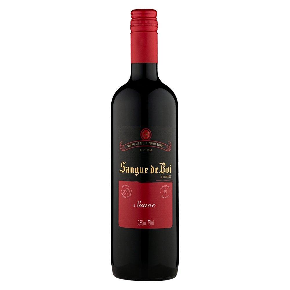 Vinho Sangue de Boi Tinto Suave 750ml