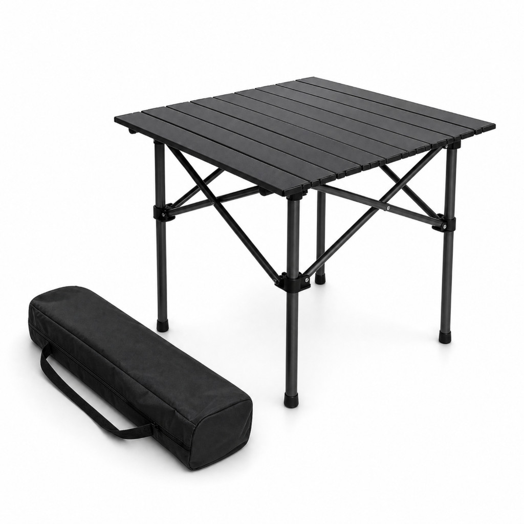 Mesa Portátil Azuza Dobrável Alumínio Praia Acampamento Camping Pesca Portátil Compacta Resistente