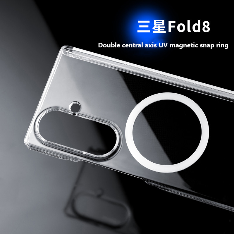Capa Acrílica Magnética Totalmente Transparente Para Samsung Galaxy Z Fold8 Ultra Fold 8 Wide 7 Fold7 5G Resistente A Ar