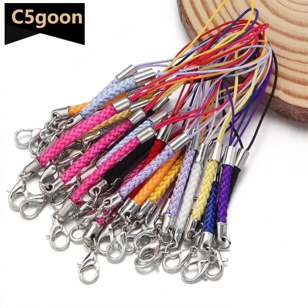 C5GOON Cordão Trançado De Nylon , 10 Peças Com Fecho Lagosta Para Chaveiro , Corrente De Telefone , Faça Você Mesmo , De