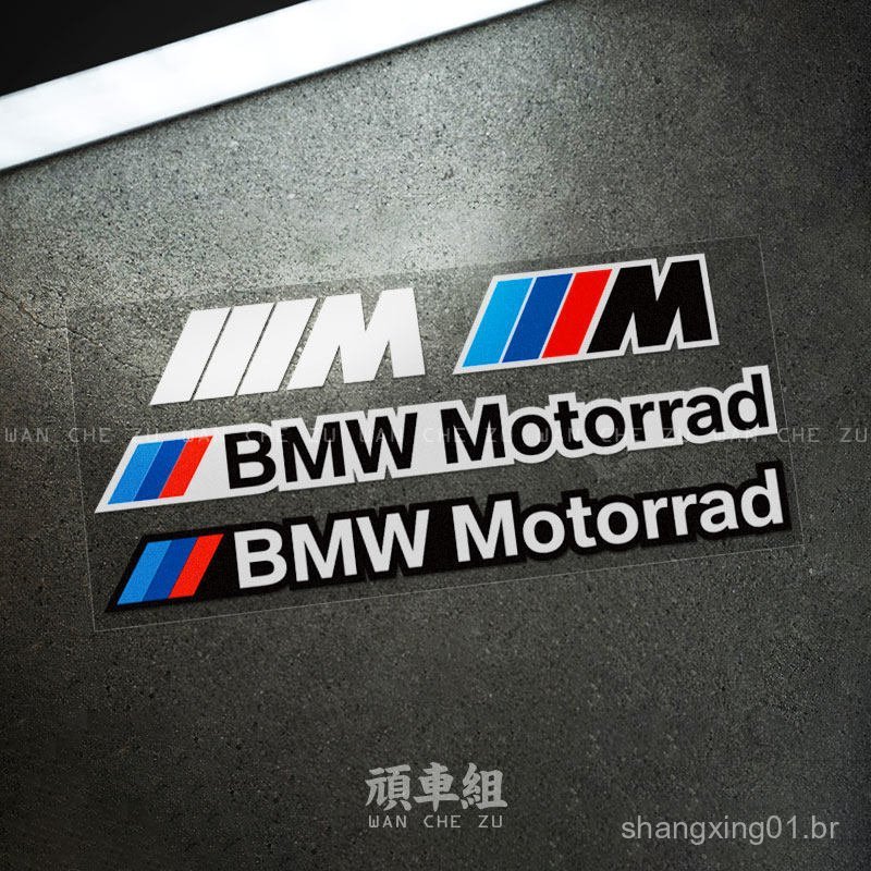 Adequado para adesivos decorativos de carroceria de motocicleta BMW MOTORRAD M, decalques refletivos à prova d'água para