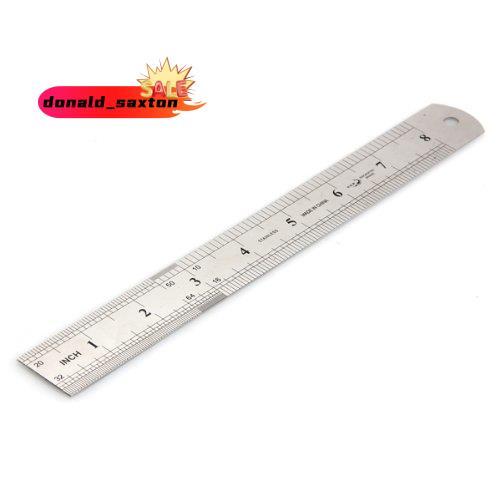 [Rápido D] Régua De Aço Inoxidável Vintage , Escala De Regra , Ferramentas De Maquinista , 20 Cm