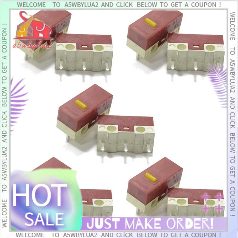 Conjunto De Microinterruptor De Ponto Amarelo , 10 Peças , 3 Pinos , 20M , Cliques Para Mouse HUANO , Botão