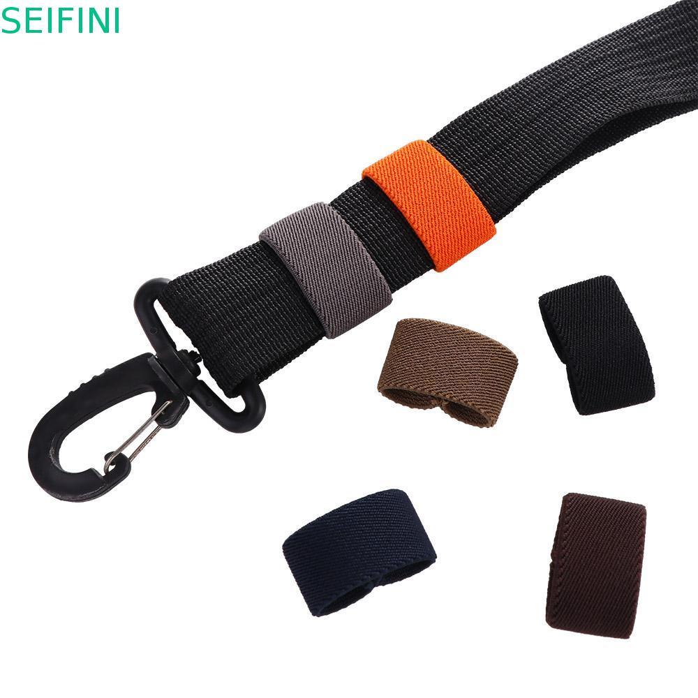 SEIFINI Fivela Elástica Anel De Dedo Intermediário Cinto Elástico Loop Webbing Acessório DIY Couro Artesanato Nylon Clip