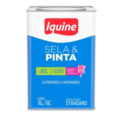 Tinta Acrílica Fosca Dupla Ação Sela & Pinta Iquine 18L Branco