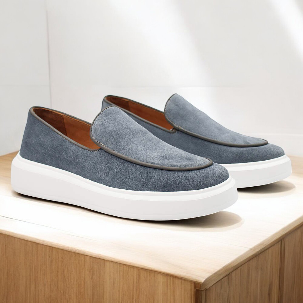 Mocassim Loafer Masculino em Couro Camurça Forrado em 100% Couro e Palmilha em Couro — imagem 2 de 2