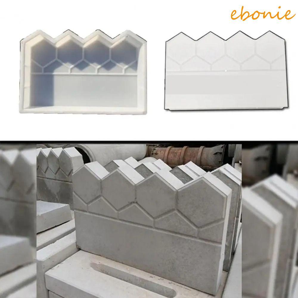 Molde Decorativo De Tijolo EBONIE , De Cimento Para Cerca De Jardim Reutilizável DIY , Antigo