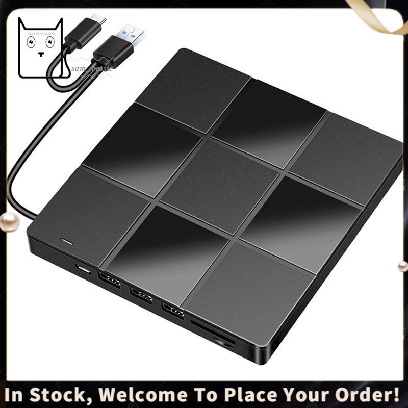 Unidade Óptica Externa USB 3.0 CD/DVD , Queimador De Portátil Ultrafino Para PC Desktop Laptop Player