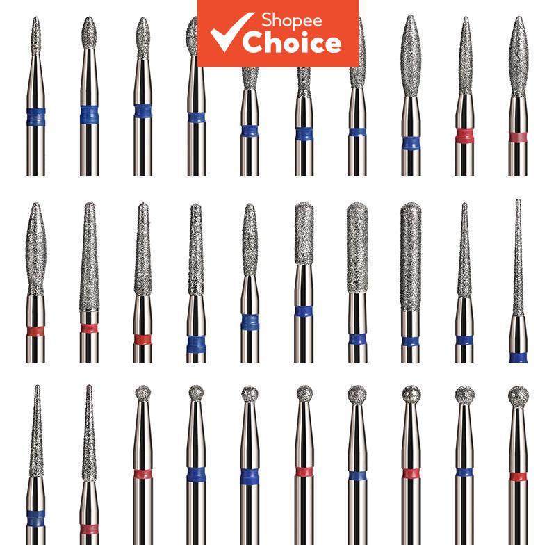 Bits de Broca para Unhas Brocas para Manicure de Gel, Cabeçotes de Retificação Rotativa, Acessórios para Cutículas,