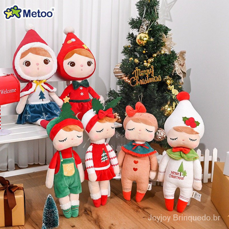 Boneca de Natal Metoo Angela Boneca Infantil Aniversário Halloween Ano Novo Presente de Natal, Presente de Natal YTGS