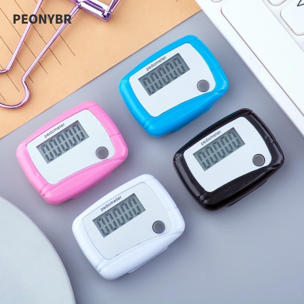 Pedômetro PEONYHOME , Contador De Passos Multifuncional De Calorias , LCD Com Monitor De Alvo Diário