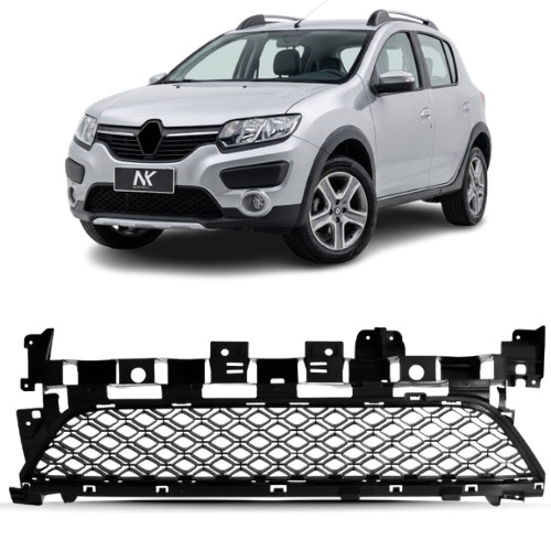 Grade Inferior Parachoque Sandero Stepway 2014 2015 2016 2017 2018 Central