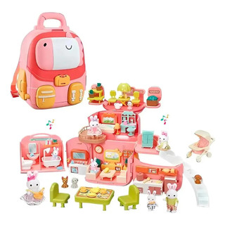 Casinha Feliz Mochilinha Backpack Ii Se Transforma Na Casa mais de 70 itens casinha de boneca portatil