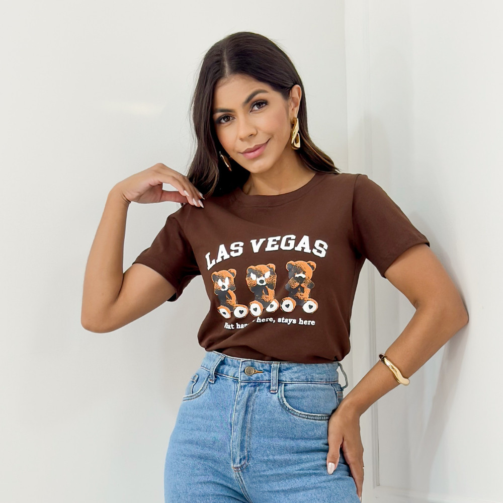 Camiseta Feminina Estilosa Confortável Básica Camisa Tshirt Premium para Sair Blusinha Moda Feminina