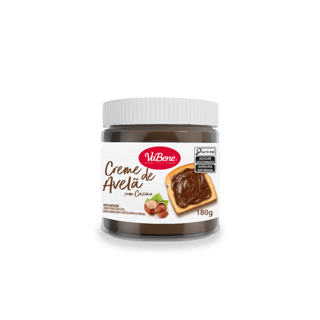 CREME DE AVELA COM CACAU 180G VABENE