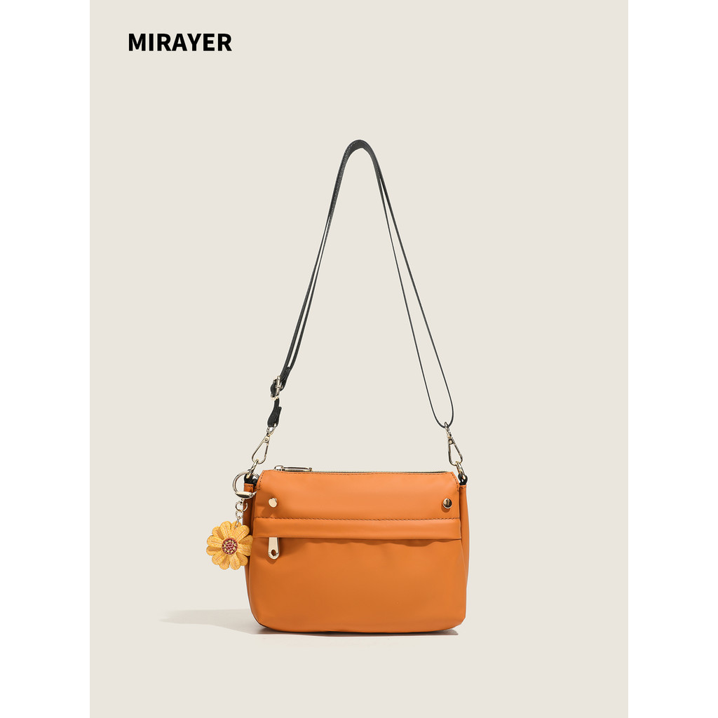 Bolsa de ombro pequena leve moda esportes lazer ao ar livre impermeável pano de náilon Multi-compartimento prático saco 