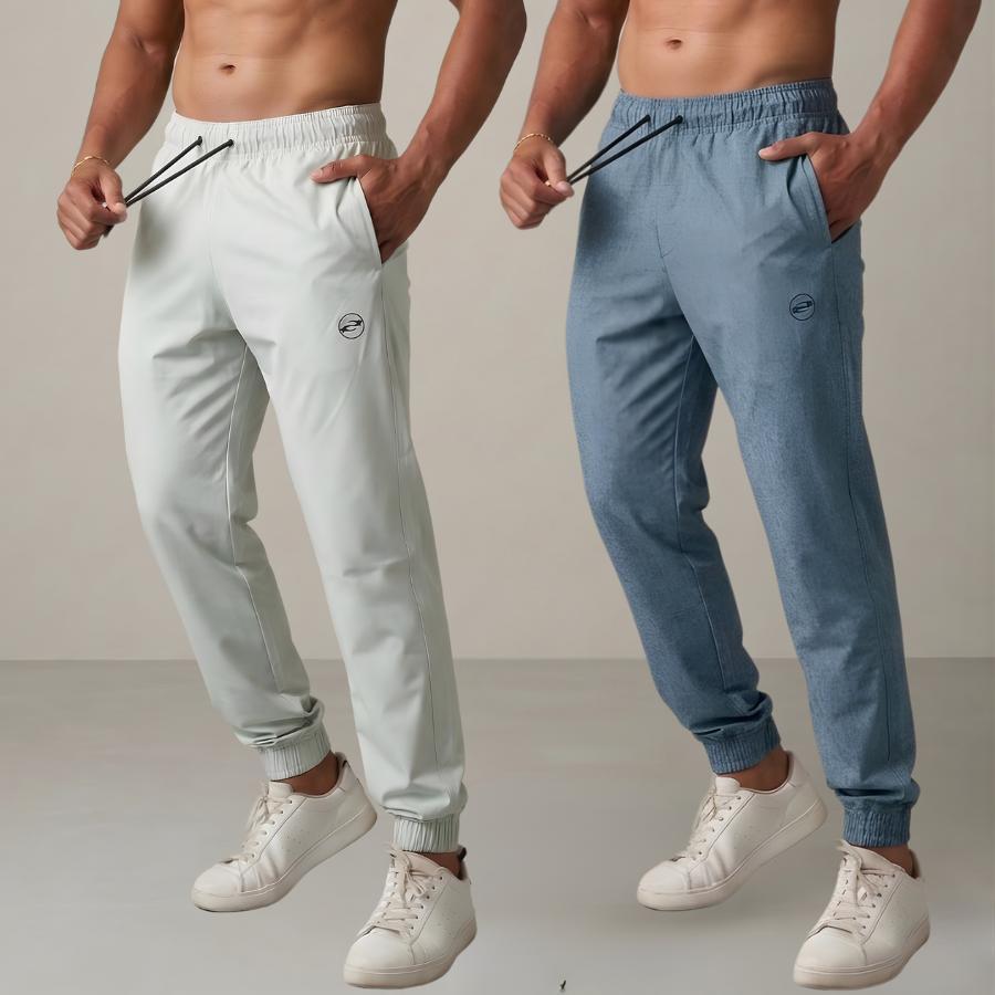 Kit 2Calça Masculina Esportiva Com Elastano Fitness Slim Fit Corrida Bolso Academia Confortável Premium Reforçada Treino