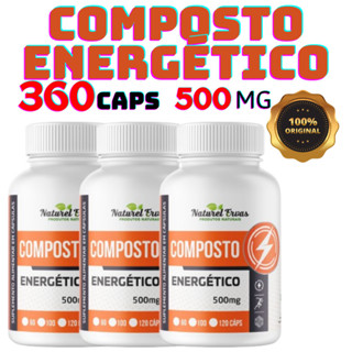 Composto Energético Natural 120 Cáps. 500mg em Oferta na Shopee