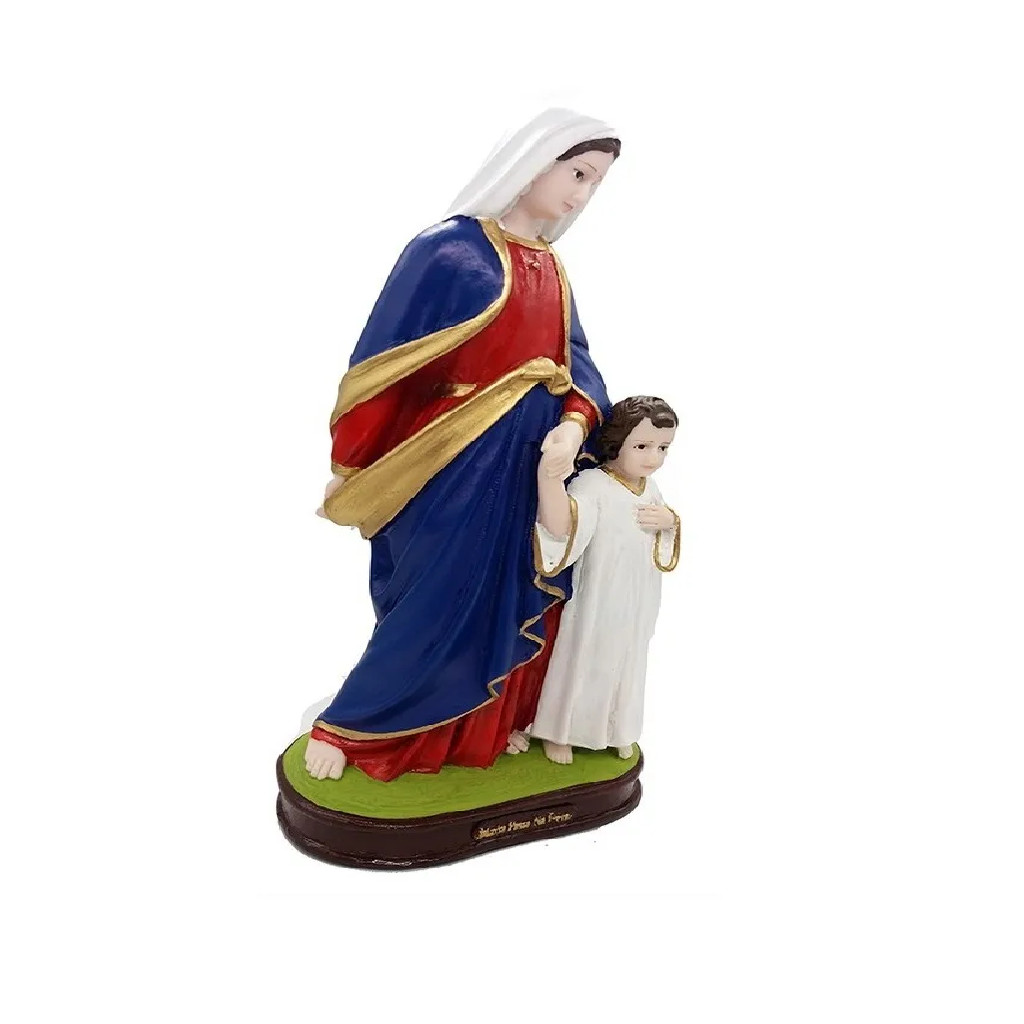 Escultura Sacra Maria Passa Na Frente Imagem Nossa Senhora 30 Cm Imagem Religiosa Cm Fino Acabbantoo
