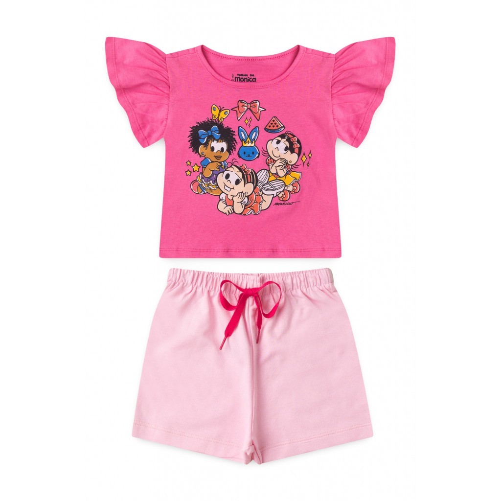 Conjunto Infantil Feminino Encanto De Princesa - Turma da Mônica em Oferta na Shopee