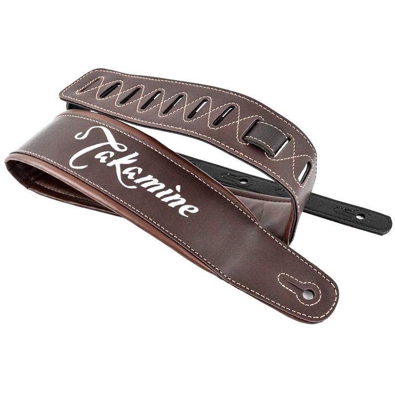Alça Correia Takamine Violão Luxo Couro Tbs65 Marron