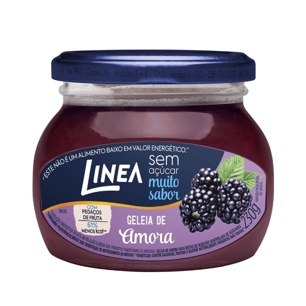 Geleia de Amora Linea Zero Açúcar 230g