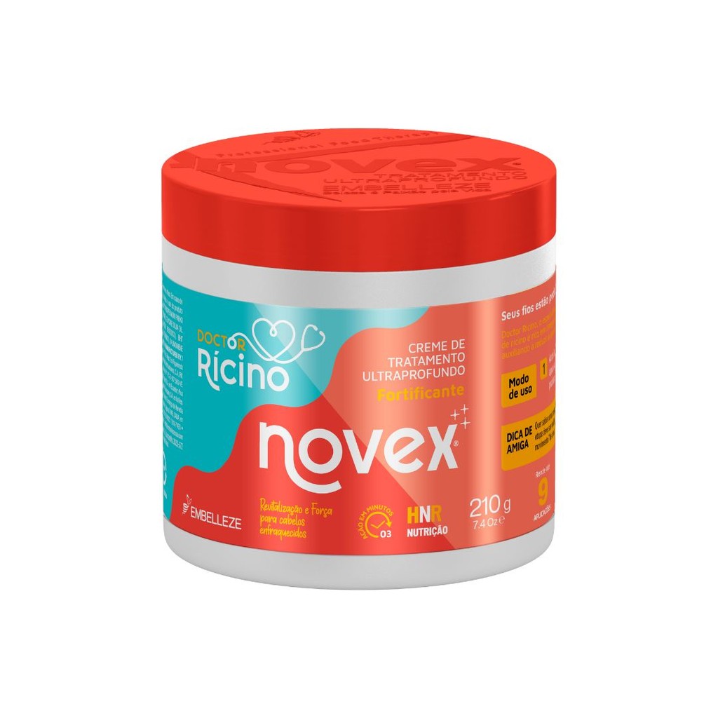 Embelleze Creme de Tratamento Novex Condicionador 210g Doctor Rícino