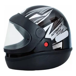 Capacete Style Automatico Preto/cinza Todos Tamanho Pronta Entrega Fechado Masculino Feminino
