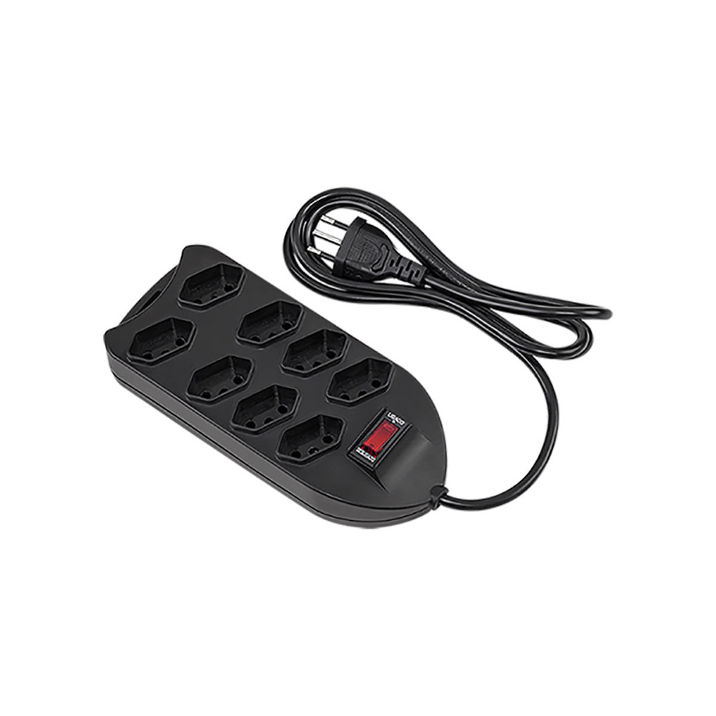 Protetor Eletrônico Intelbras com 8 tomadas EPE 1008 Preto