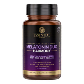 Melatonin Duo Harmony Essential Nutrition 120 Cápsulas em Oferta na Shopee
