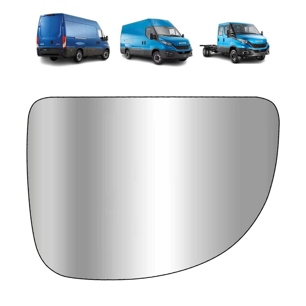 REFIL LENTE ESPELHO RETROVISOR IVECO DAILY 2019 A 2025 LADO DIREITO INFERIOR RETROVISOR