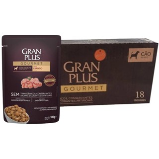 Kit 18 Sachê Granplus Gourmet Para Cães Adultos Frango 100g em Oferta na Shopee