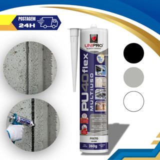 Adesivo Cola Fixa Cuba Pu 40 Inox Mármores Granitos Vedação - Branco/Cinza/Preto em Oferta na Shopee