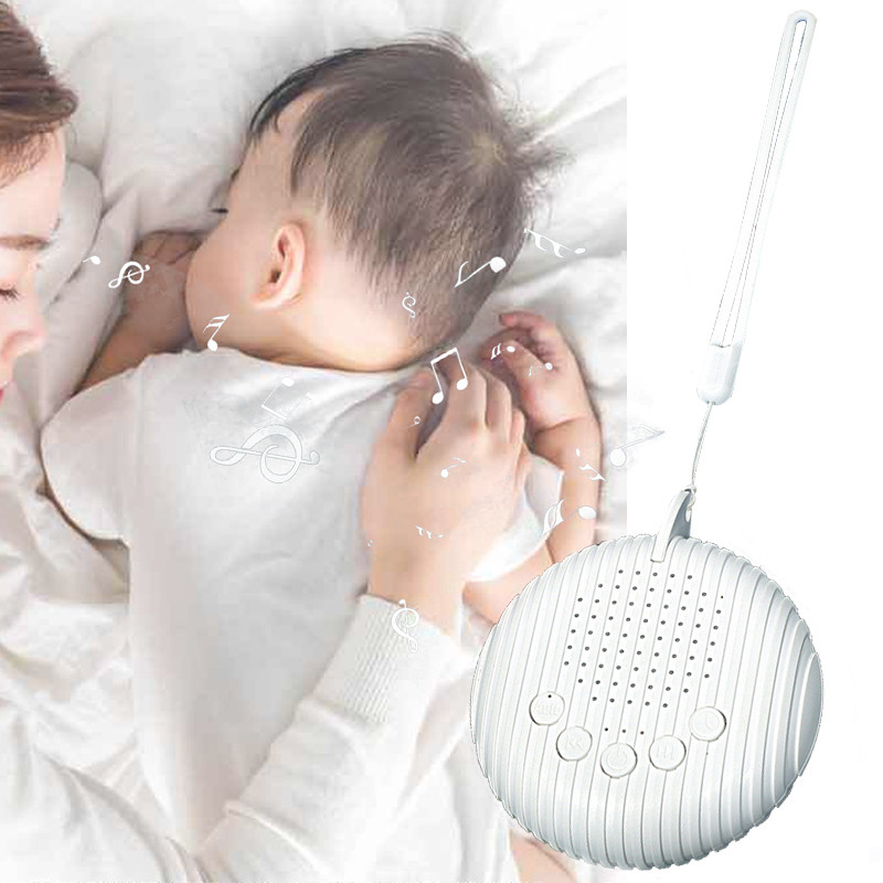 Máquina De Som De Ruído Branco Portátil Sono Do Bebê 10 Sons Calmantes Volume Ajustável Bateria Recarregável Embutida US