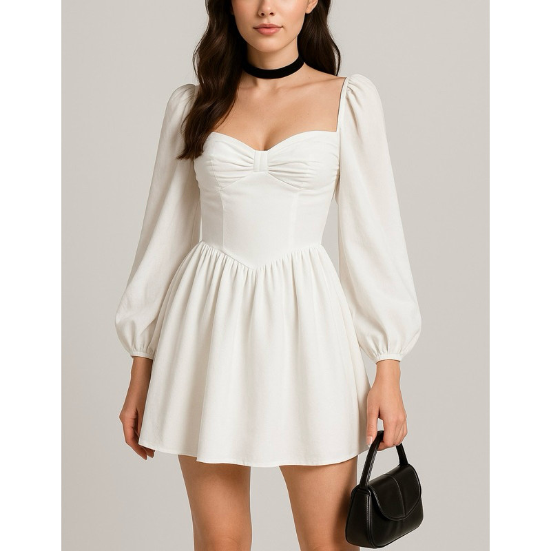 Vestido Curto Rodado Manga Longa na Black Friday 2025 | BuscaProdutos