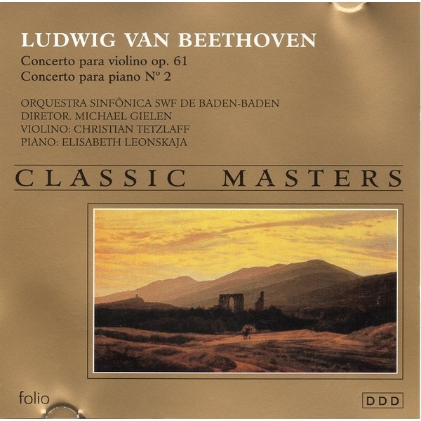 CD Ludwig van Beethoven Concerto Para Violino Op. 61 - Concerto Para Piano N° 2