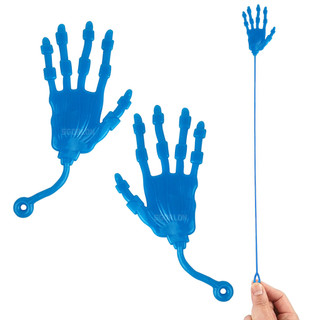 Kit 3 Mãos Grande Pegajosas Estica Gruda Na Parede Brinquedo