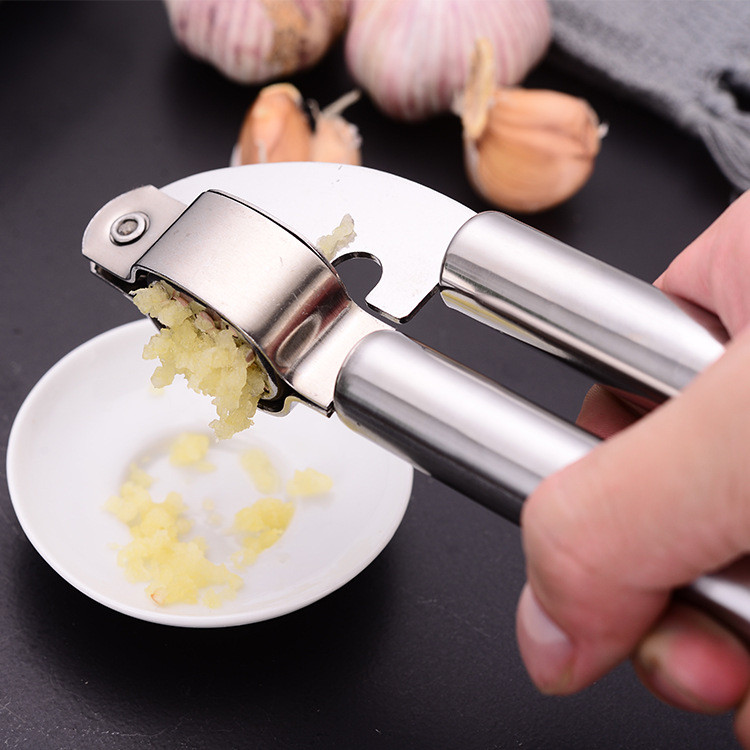 Espremedor De Alho Em Aço Inox Manual Triturador De Alho Cozinha Doméstica