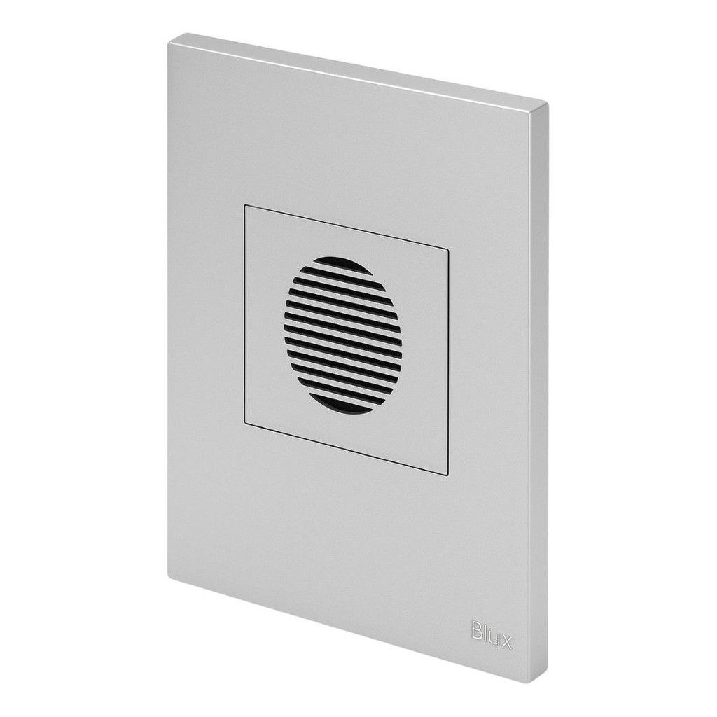 Campainha Cigarra Recta Satin C/ Placa Prata B. Lux