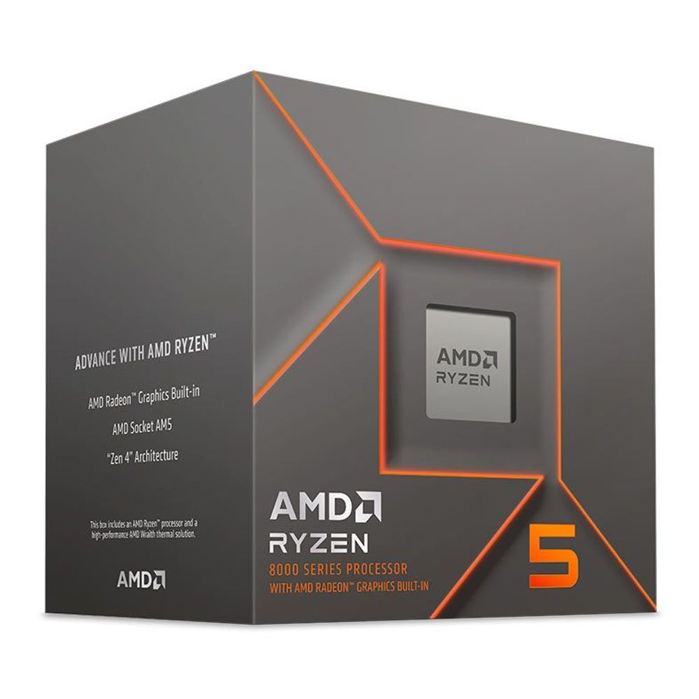 Processador AMD Ryzen 5 8500G, 3.5 GHz (5.0GHz Max Turbo), Cache 22MB, 6 Núcleos, 12 Threads, AM5, Vídeo Integrado - 100