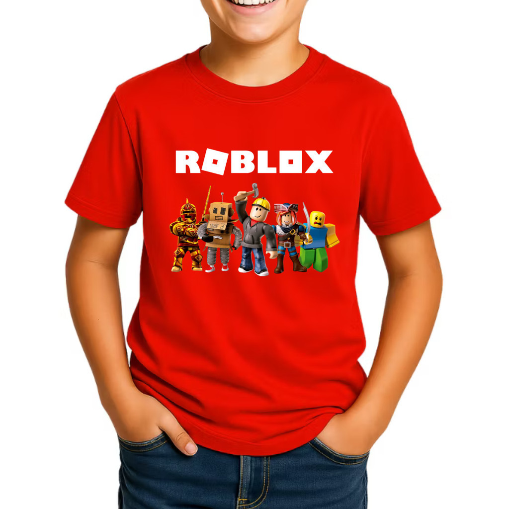 Camiseta Roblox Infantil Juvenil Adulto Estampada Camisa 100% Algodão Promoção Tendencia Lançamento