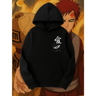 Moletom Gaara Naruto Desenho Anime Geek Premium Canguru e Careca Unissex Com Capuz e Cordão Algodão Streetwear Hoodie em Oferta na Shopee