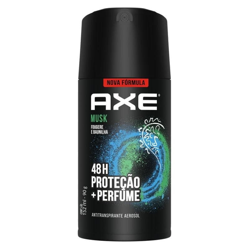 Desodorante Antitranspirante Axe Musk Fougere E Baunilha 152ml em Oferta na Shopee