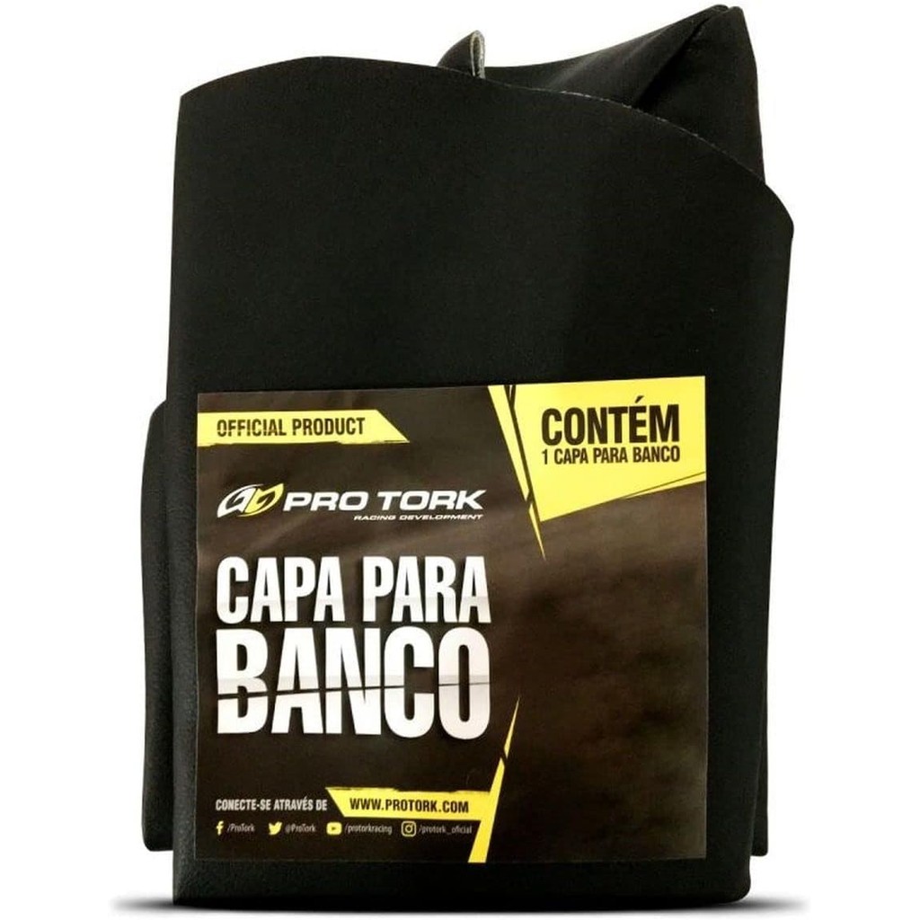 Pro Tork Capa De Banco Fan 125/150/Titan 150 14 / CG 150/160 Start/Fan E Titan 160 15/Cargo Preto